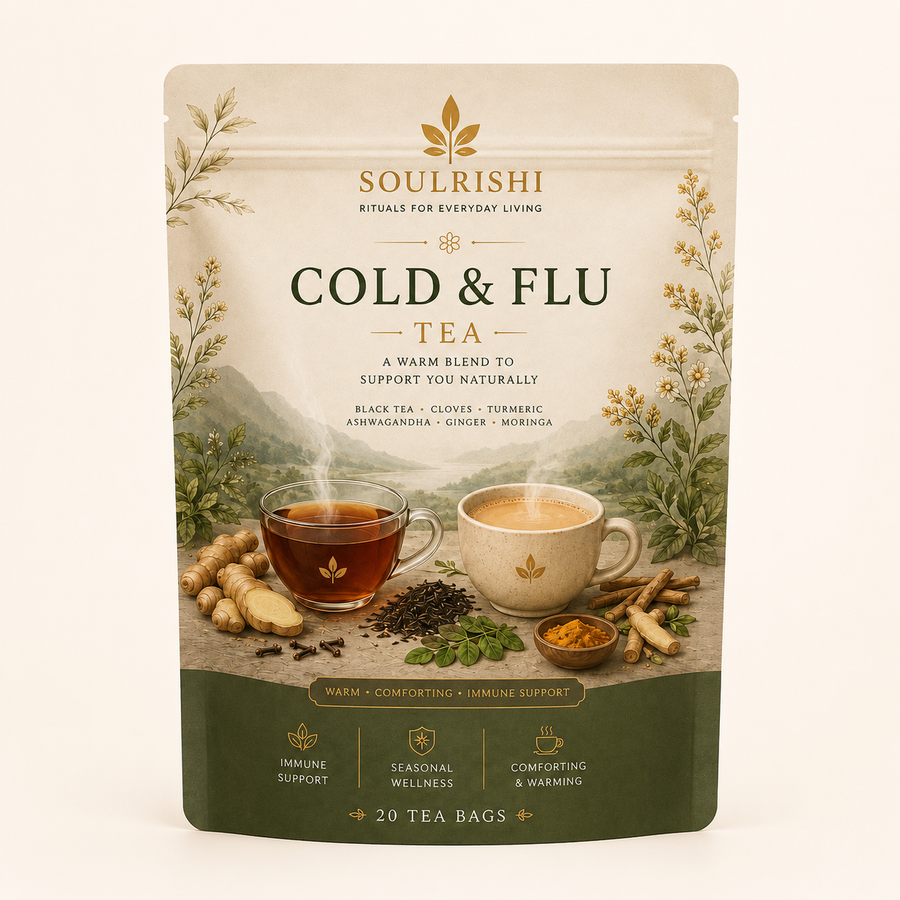 SoulRishi Cold & Flu Tea - 20 Tea Bags)