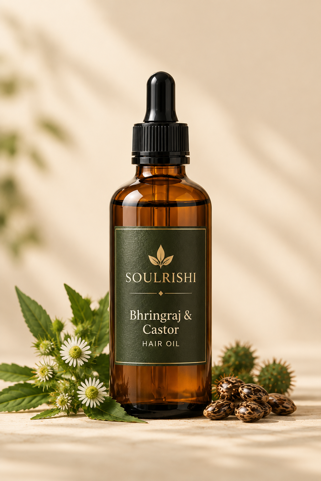 Soul Rishi Bhringraj and Castor Oil Hair Elixir